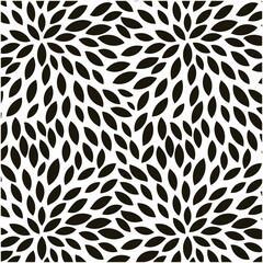 Abstract black Leaves pattern, Endless Background. geometrical shapes, Seamless geometric wallpaper black leaves pattern.	
