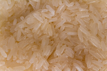 sticky rice texture background closeup