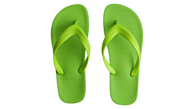 colorful flip flops isolated on transparent white background, clipping path - Powered by Adobe