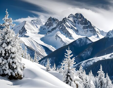 winter mountain landscape