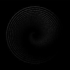 Design spiral dots backdrop.