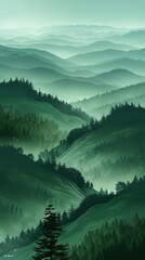 Fototapeta premium Create a realistic painting of a mountain landscape