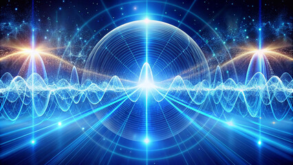 Each frequency energy wave is a different frequency line.