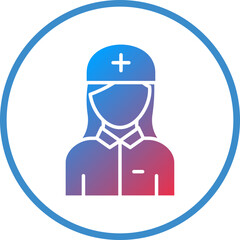 Vector Design Nurse Icon Style