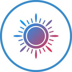 Vector Design Sun Icon Style
