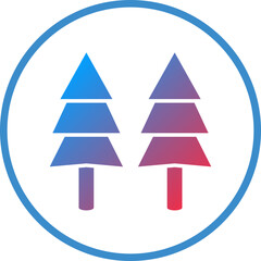 Fototapeta premium Vector Design Pine Tree Icon Style
