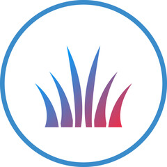 Vector Design Grass Icon Style