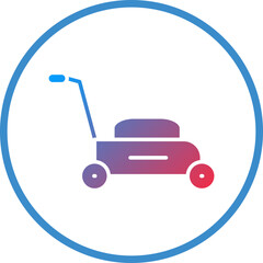 Vector Design Lawn mower Icon Style