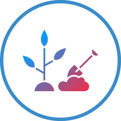 Vector Design Planting Icon Style