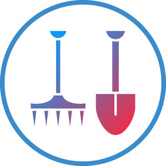 Vector Design Gardening Tools Icon Style