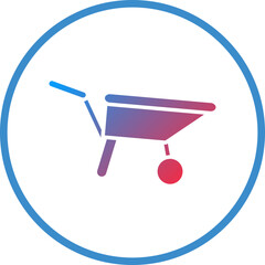 Vector Design Wheelbarrow Icon Style