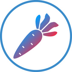 Vector Design Carrots Icon Style