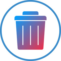 Vector Design Trash Can Icon Style