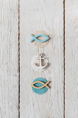 Symbole Maritim, See, Meer, Glaube, Religion - hell, schlicht und modern