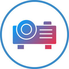 Vector Design Projector Icon Style