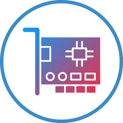 Vector Design Network Interface Card Icon Style