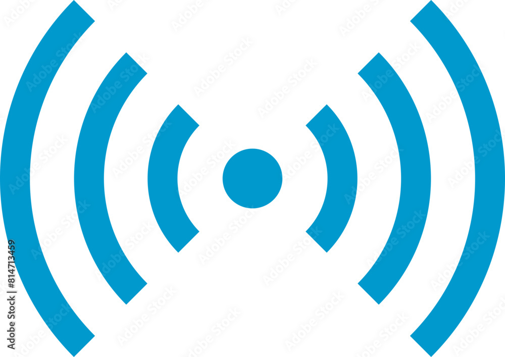 Aufkleber wi fi symbol signal connection. vector wireless internet technology sign. wifi network communication