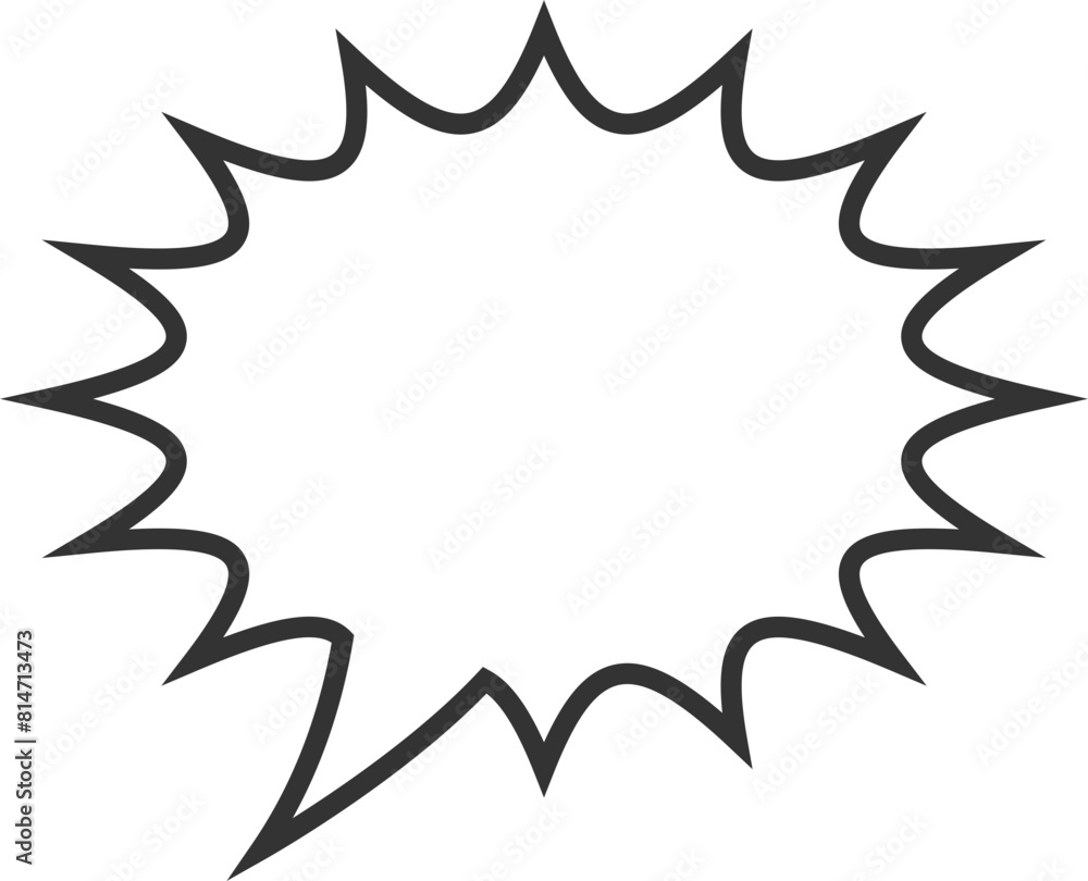 Poster talk bubble speech icon. blank empty bubbles vector design elements. chat on line symbol template. d