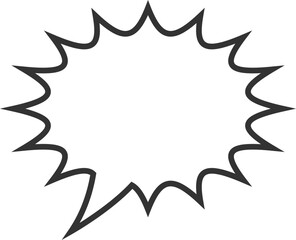 Talk bubble speech icon. Blank empty bubbles vector design elements. Chat on line symbol template. Dialogue balloon sticker silhouette. 