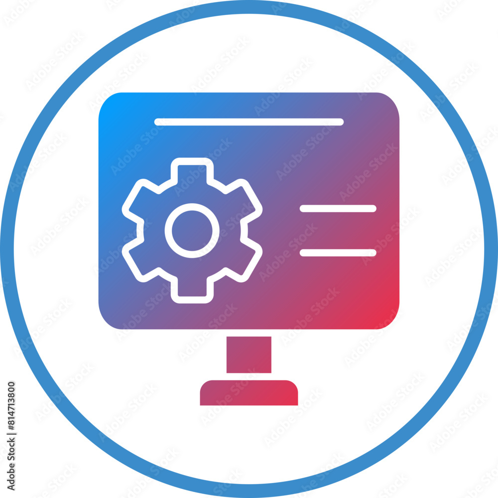 Poster vector design software development icon style