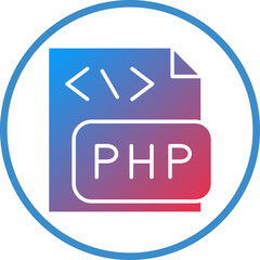 Vector Design PHP File Icon Style