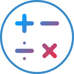 Fototapeta premium Vector Design Mathematics Icon Style