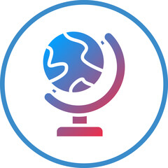 Vector Design Globe Stand Icon Style