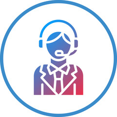 Vector Design Customer Service Icon Style