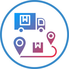 Fototapeta premium Vector Design Logistics Delivery Icon Style