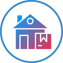 Obraz premium Vector Design Home Delivery Icon Style