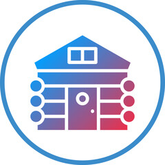 Vector Design Cabin Icon Style
