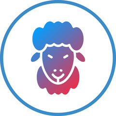 Vector Design Sheep Icon Style