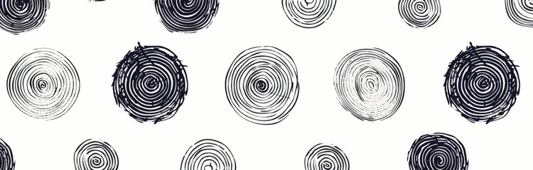 a black and white pattern of circles on a white background