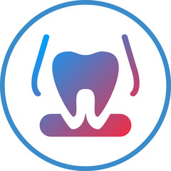 Vector Design Tooth Extraction Icon Style