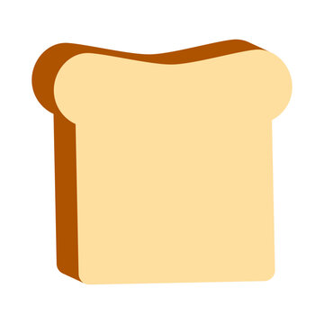 recommend clip art: Vector illustration of slice of bread on transparent background