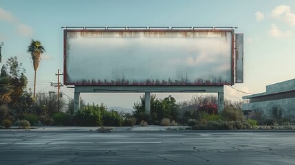 Fototapeta premium Advertising concept mockup on the highway