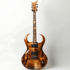 Obraz premium Enchanting Guitar Collection: From Moonlit Gardens to Concert Stages, A Journey Through Acoustic Elegance and Electric Verve