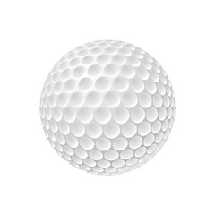 golf ball Realistic vector on black background