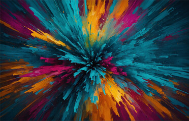 A vibrant and dynamic abstract background with a mix of bold and subtle colors, showcasing a range of textures from smooth to rough, Generative AI