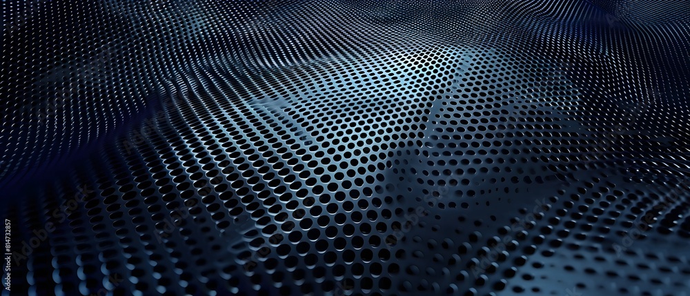 Poster blue background with carbon fiber texture pattern vector presentation design