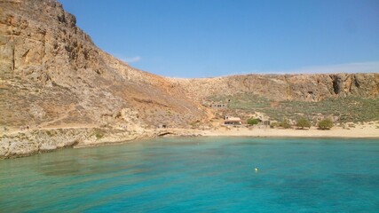 Discovery of the landscapes of Crete, an island in Greece, in summer