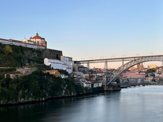 Obraz premium Dom Luís I Bridge over the river Douro, Porto, Portugal, April 2023