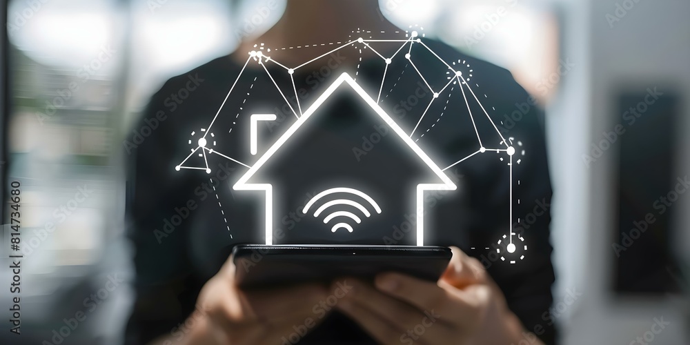 Poster evolving smart homes: integrating cloud services and energy management for efficiency. concept smart