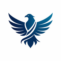 Fototapeta premium Modern law firm vector art illustration with an Eagle icon logo design.