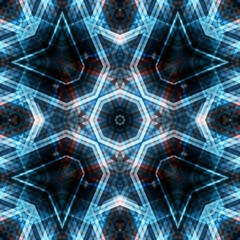 Seamless kaleidoscope pattern. Texture art