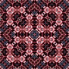 Seamless kaleidoscope pattern. Texture art