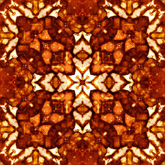 Seamless kaleidoscope pattern. Texture art