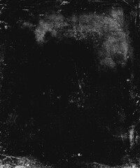Black grunge scratched background, distressed horror scary texture, copy space