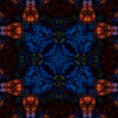 Seamless kaleidoscope pattern. Texture art