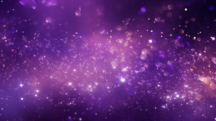 Fototapeta premium Abstract Glittering Purple Lights Background